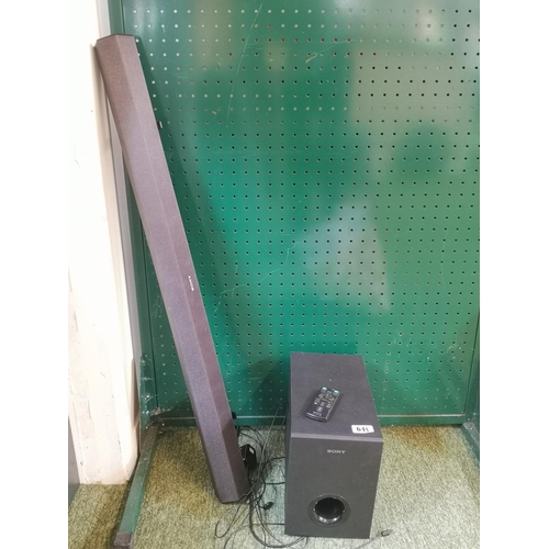 64s - Sony Soundbar and Sub Woofer