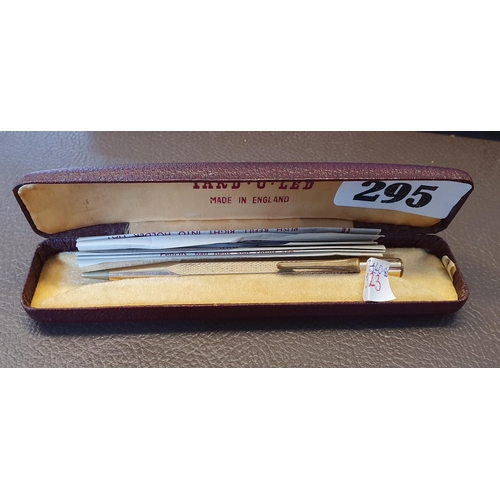 295 - Boxed Yard O Led Propelling Pencil in fitted case with paperwork