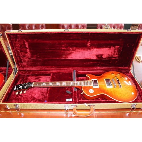 62 - Cased (Replica) Gibson style Standard Electric Guitar