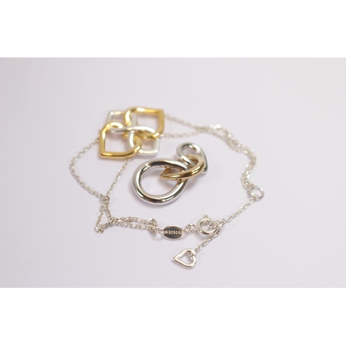 189 - Boxed Links of London Infinite Love Silver Ladies fancy link necklace with original box and receipt