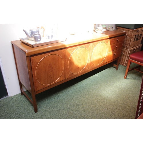 315 - Mid-Century Belgian by Arthur Pierre of Brussles, Antwerp & Paris, Low Long Sideboard of 3 Cupboards... 