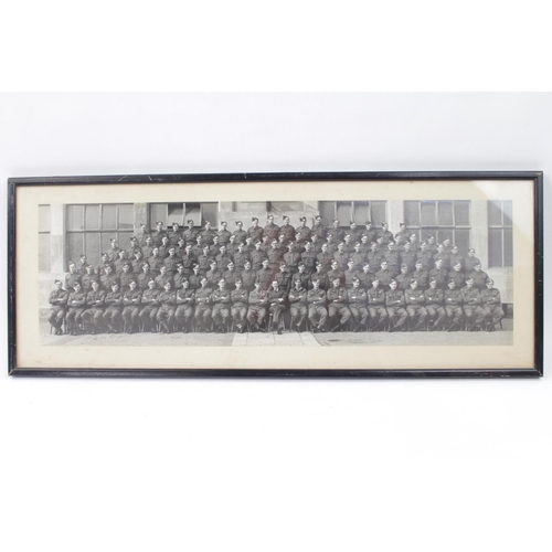 96 - Cambridgeshire Home Guard, large framed photo of the Pye Factory Home Guard unit, Cambridge