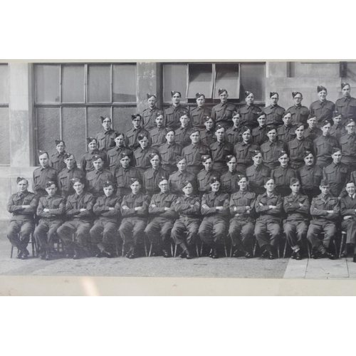 96 - Cambridgeshire Home Guard, large framed photo of the Pye Factory Home Guard unit, Cambridge