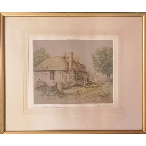 293 - Henry G Walker (1876-1932), Framed engraving, signed in Pencil. 22 x 28cm