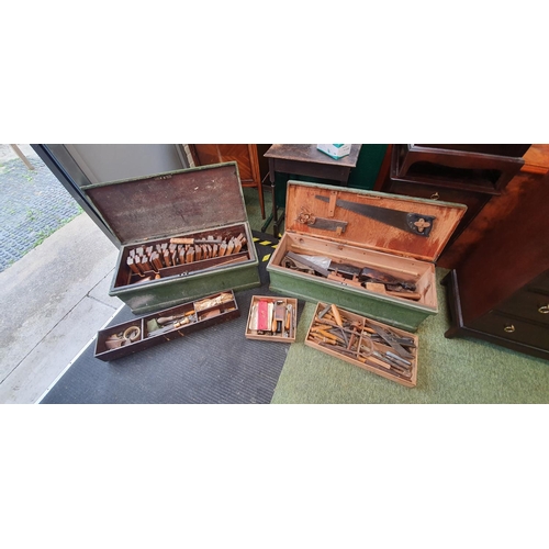 334 - Very Good Collection of Carpenters Tools inc. Coffin Planes, Standar Planes and related tolls with n... 