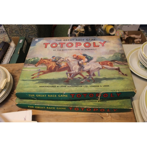 233 - 2 Boxed Vintage Totopoly Racing Games