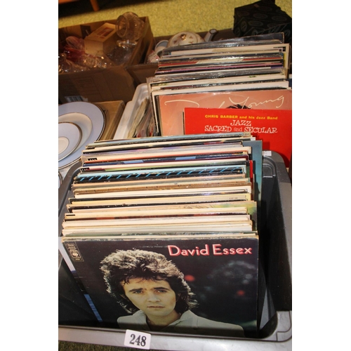 248 - Large Collection of assorted Records inc. David Essex, Dean Martin etc