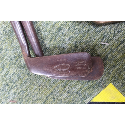 90 - Collection of Vintage Golf Clubs inc. F C Bartlam, Anderson and Owen Sanderson (5)