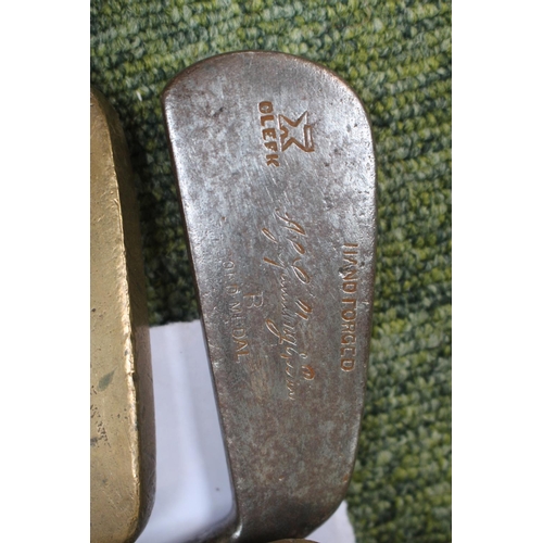 92 - Collection of Vintage Golf Clubs inc. A G Guilding and Redpath (5)