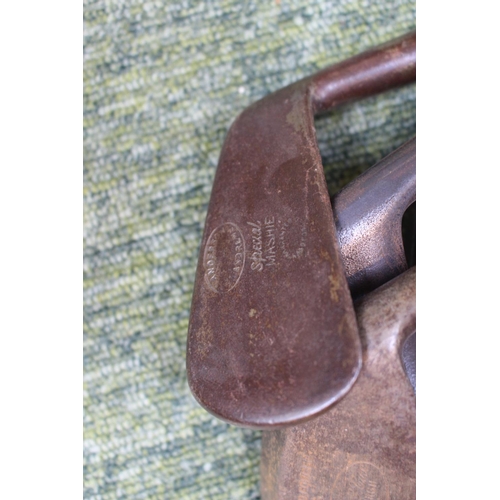 95 - Collection of Vintage Golf Clubs inc. Mashie Special, Chas cox of Edinburgh, A Dixon Woking Special ... 