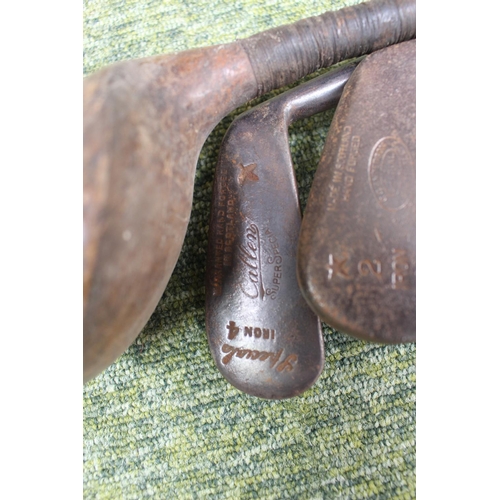 96 - Collection of Vintage Golf Clubs inc.  Anderson, G Kennett of Newmarket and Callen Super Special (5)