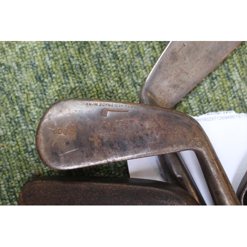 97 - Collection of Vintage Golf Clubs inc. J Lovelock Royal Worlington and Newmarket Golf Club, May & Co ... 