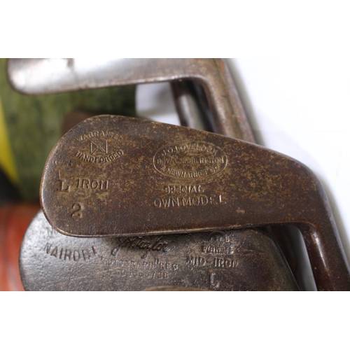 97 - Collection of Vintage Golf Clubs inc. J Lovelock Royal Worlington and Newmarket Golf Club, May & Co ... 