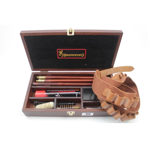 99 - Browning Shotgun Cleaning Set and a Shotgun Shell belt