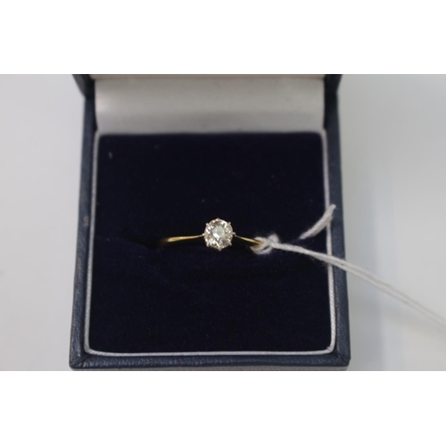 351 - Good quality Ladies 18ct Gold Solitaire Diamond Ring estimated 0.40ct H/I Si estimated 2.4g total we... 