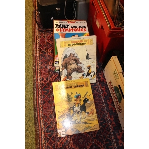 214 - Collection of Asterix and other books