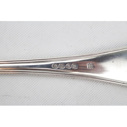 153 - Good quality Silver Threaded Victorian Basting Spoon 204g total weight