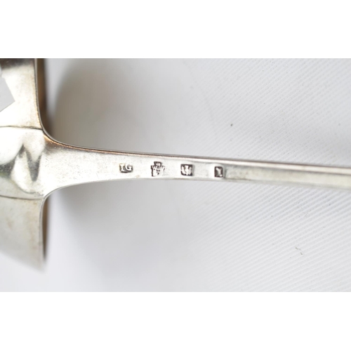 94 - Large 18thC Silver Ladle London 1776 by James Gilliland, 200g total weight 35cm in Length