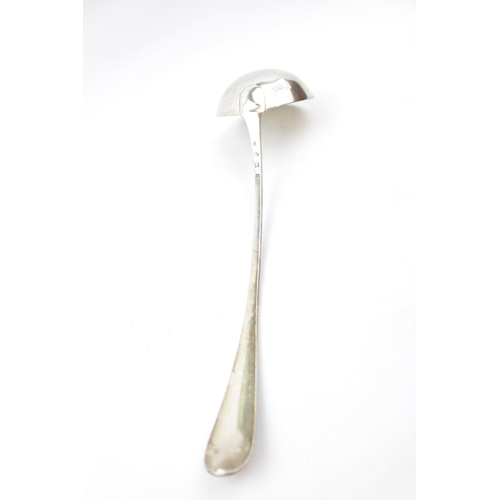 94 - Large 18thC Silver Ladle London 1776 by James Gilliland, 200g total weight 35cm in Length