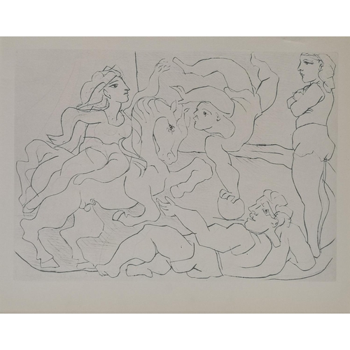 302 - After Pablo Picasso 2 Etching 'Les Baigneuses Surprises' & 'Le Cirque Repetition from Vallard' 24 x ... 