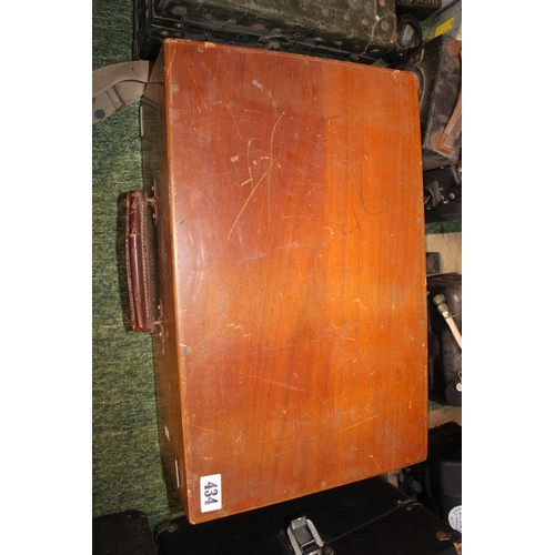 434 - Negretti & Zambra of London 'Quick Reading' Potentiometer in wooden case with paperwork