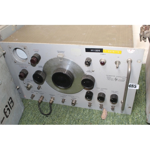 485 - Transfer Oscillator Model 540B by Hewlett Packard and a Audio Oscillator