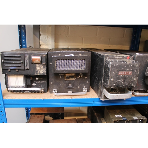 506 - 3 Plug In Radio receivers with military arrow marks Type R3673, Type R4187 & Type 908