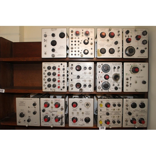 531 - Collection of Plug In Units Type E Type 86, Type M, 53/54K etc (13)