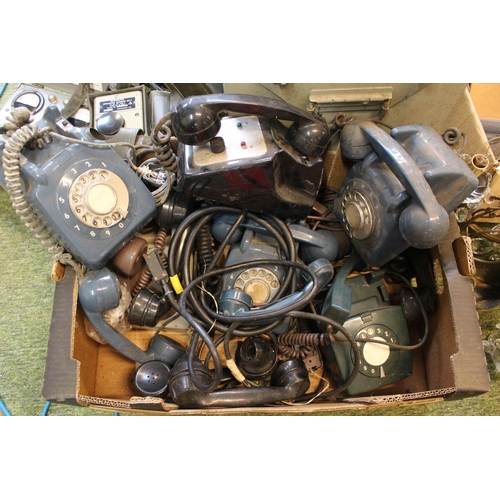 543 - Large collection of Vintage Military and Dial Telephones