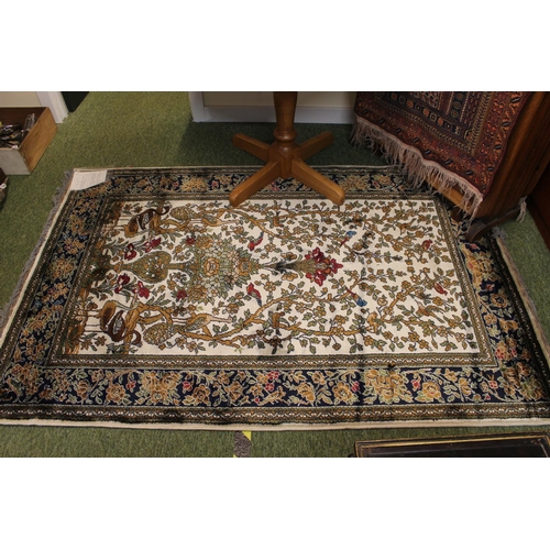 559 - 20thC 17thC Style Kirman Tree of Life Rug 200 x 133cm