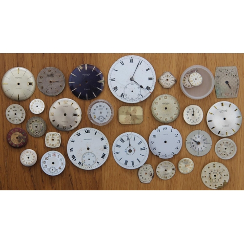 232e - Large Collection Watch Faces & Movements, Straps, Parts, etc. Faces with movements inc Tissot, Aria,... 