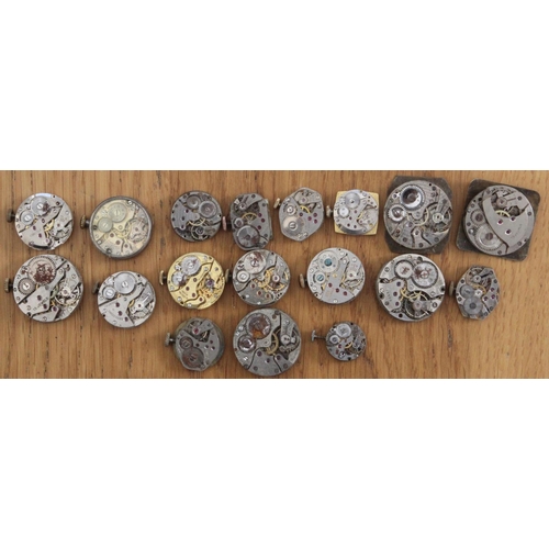 232e - Large Collection Watch Faces & Movements, Straps, Parts, etc. Faces with movements inc Tissot, Aria,... 