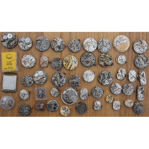 232g - Collection of 48 Watch Movements & Faces to inc Breguet, Citron & Rone. Watch movements inc Breguet,... 