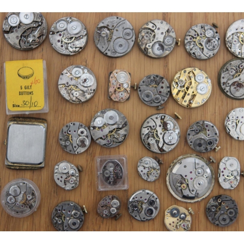 232g - Collection of 48 Watch Movements & Faces to inc Breguet, Citron & Rone. Watch movements inc Breguet,... 