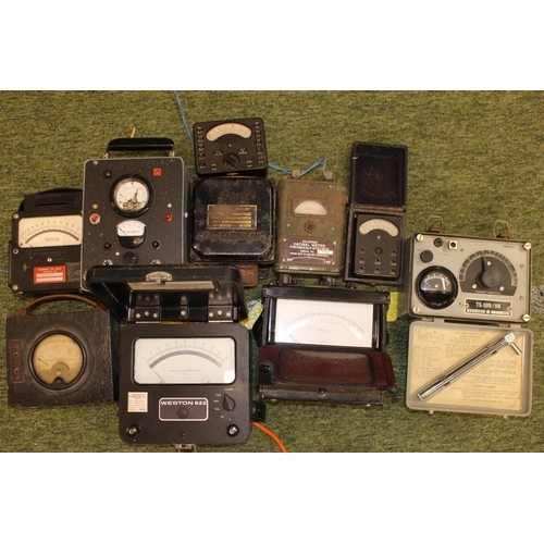 545 - Collection of assorted test meters inc Decibel Meter, Weston 622 Micro-ampere meter etc