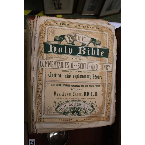 61 - The Holy Bible by Rev. John Eadie, The National Illustrated Bible with Commentaries by Scott & Henry... 