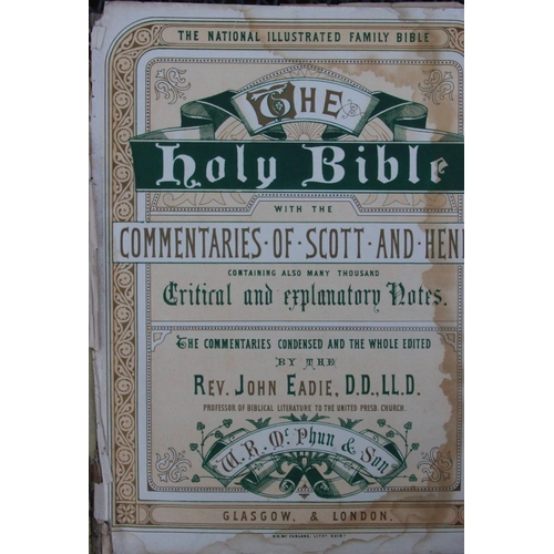 61 - The Holy Bible by Rev. John Eadie, The National Illustrated Bible with Commentaries by Scott & Henry... 