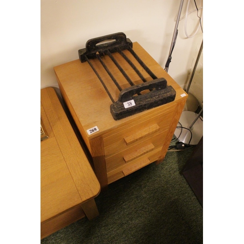 269 - Oak Chest of 3 drawers