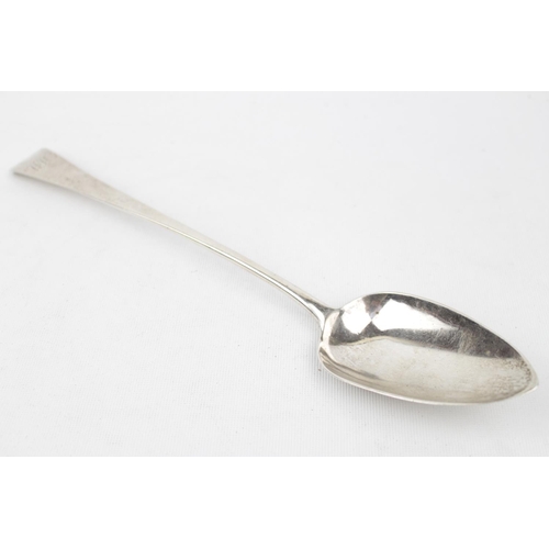 123 - A George III basting spoon London 1806 by Abraham Barrier. 110g total weight