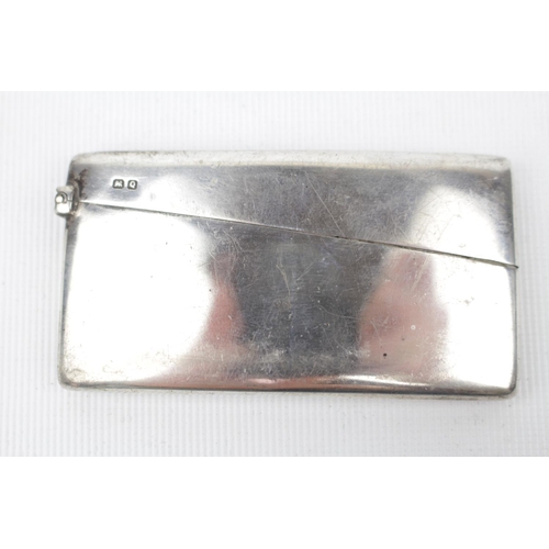 134 - Silver Card case of a curved outline, Chester 1899 by Colen Hewer