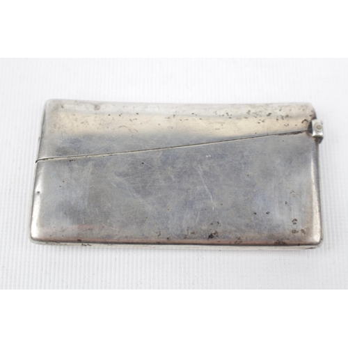 134 - Silver Card case of a curved outline, Chester 1899 by Colen Hewer