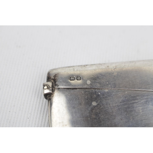 134 - Silver Card case of a curved outline, Chester 1899 by Colen Hewer