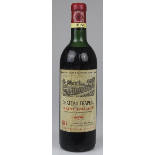 195 - Chateau Trapaud Saint-Emilion 1966 Grand Cru Claret