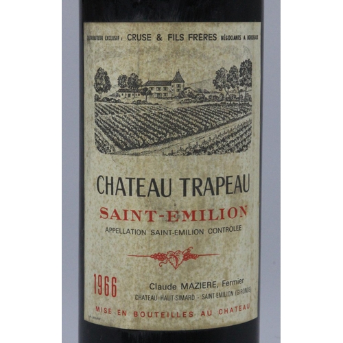 195 - Chateau Trapaud Saint-Emilion 1966 Grand Cru Claret