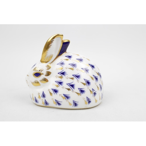 230 - Royal Crown Derby Rabbit with Gold Stopper