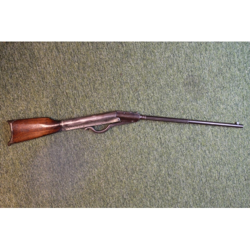 299 - Heavy Gem .25 Spring Air Rifle serial number 626 circa 1890 by F Langenham Thuringia Germany steel b... 