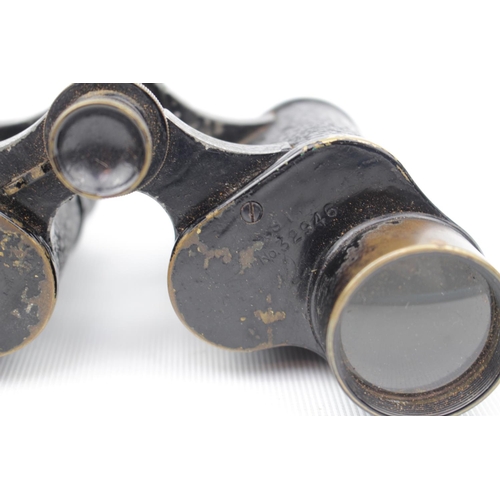 311 - Bausch & Lomb Binoculars marked Rochester NY with leather case