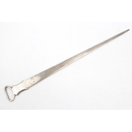 57 - George III Silver meat skewer by Thomas Foster London 1775, 32cm in Length. 113g total weight