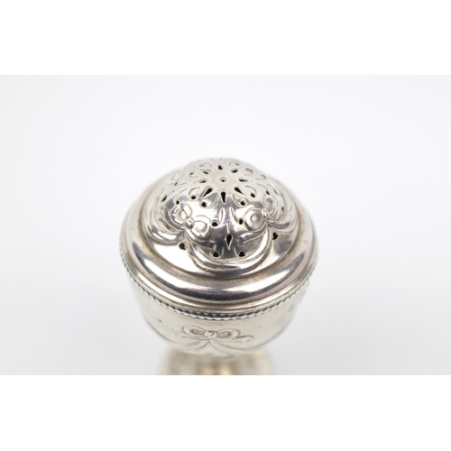 70 - George IV Silver Pounce Pot by Joseph Angall I, London 1823. 78g total weight