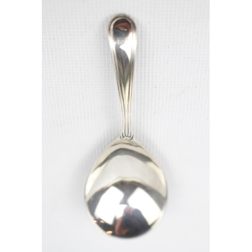 96 - George III Silver Caddy Spoon with lined rim by Fuller White, London 1788